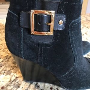 Tory Burch Suede Wedge Boots